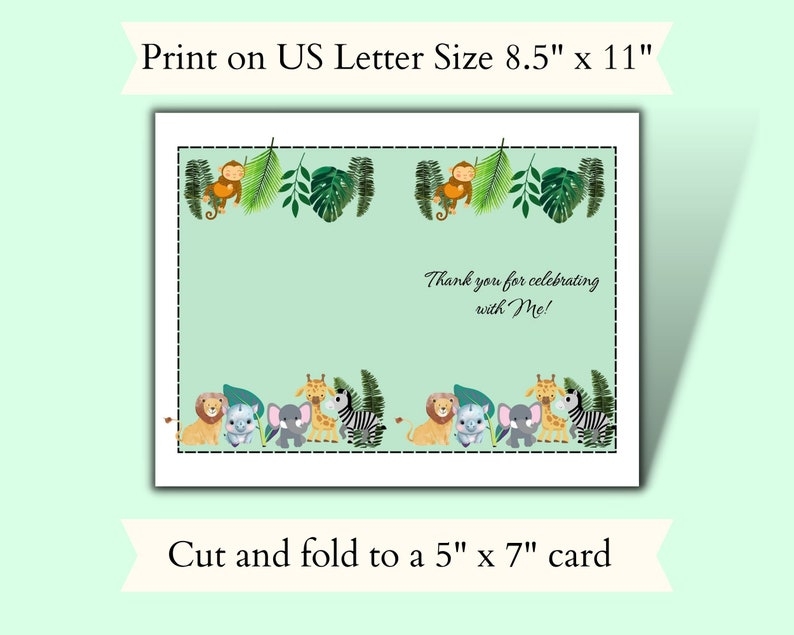 Baby Shower Jungle Theme Invitation Template Jungle Baby Shower 