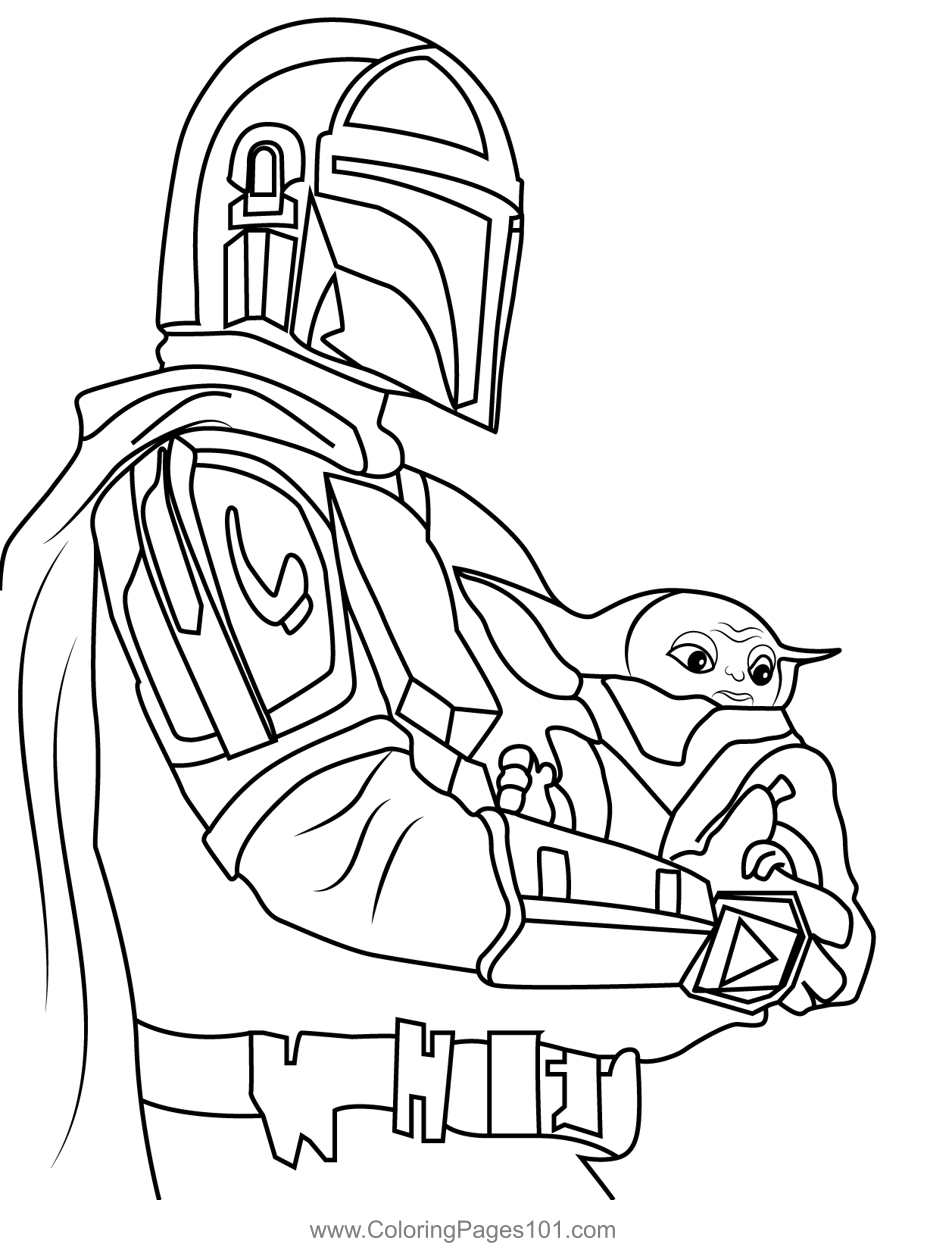 Baby Yoda 4 Coloring Page For Kids Free Baby Yoda Printable Coloring