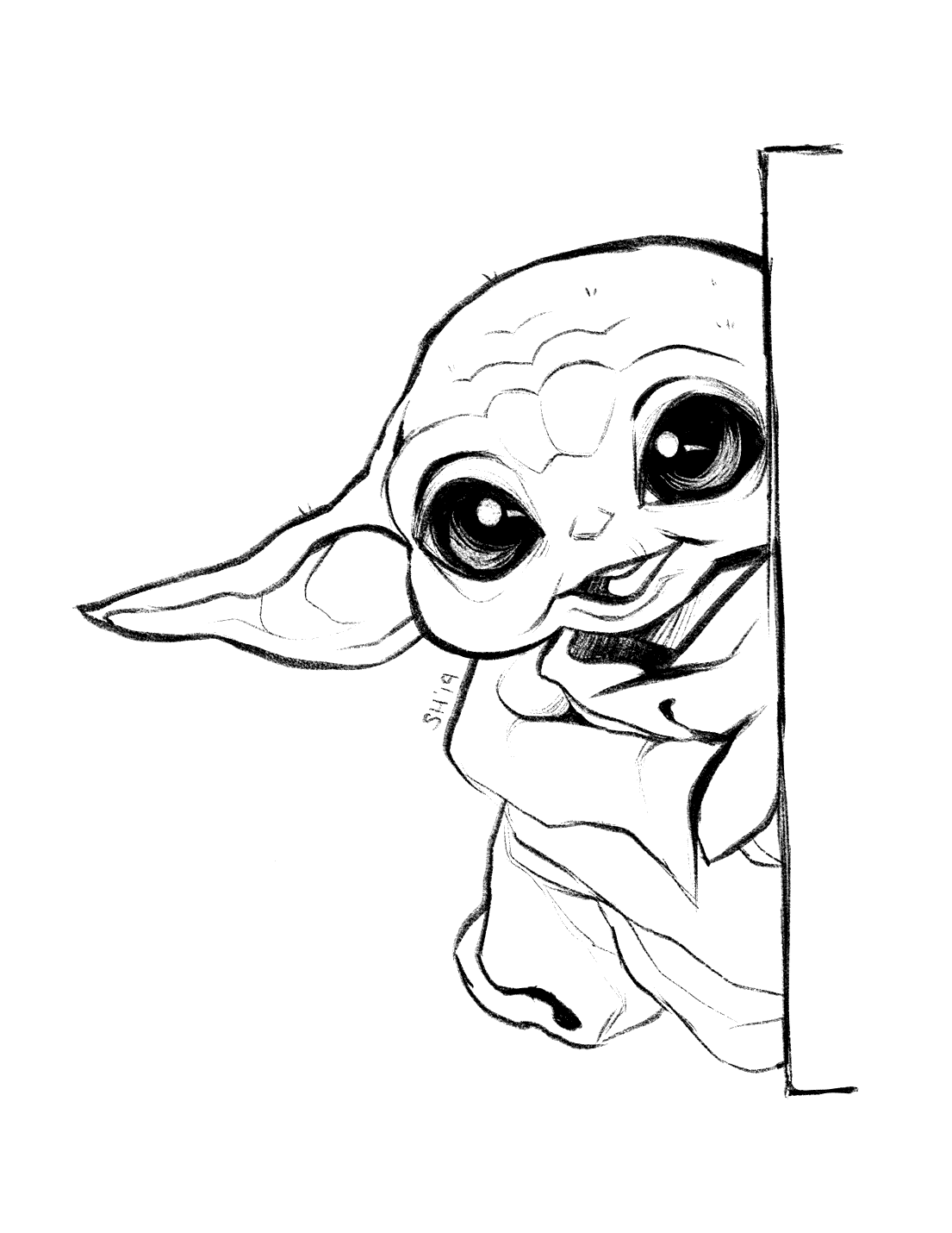 Baby Yoda Coloring Pages Printable Coloring Pages FREE