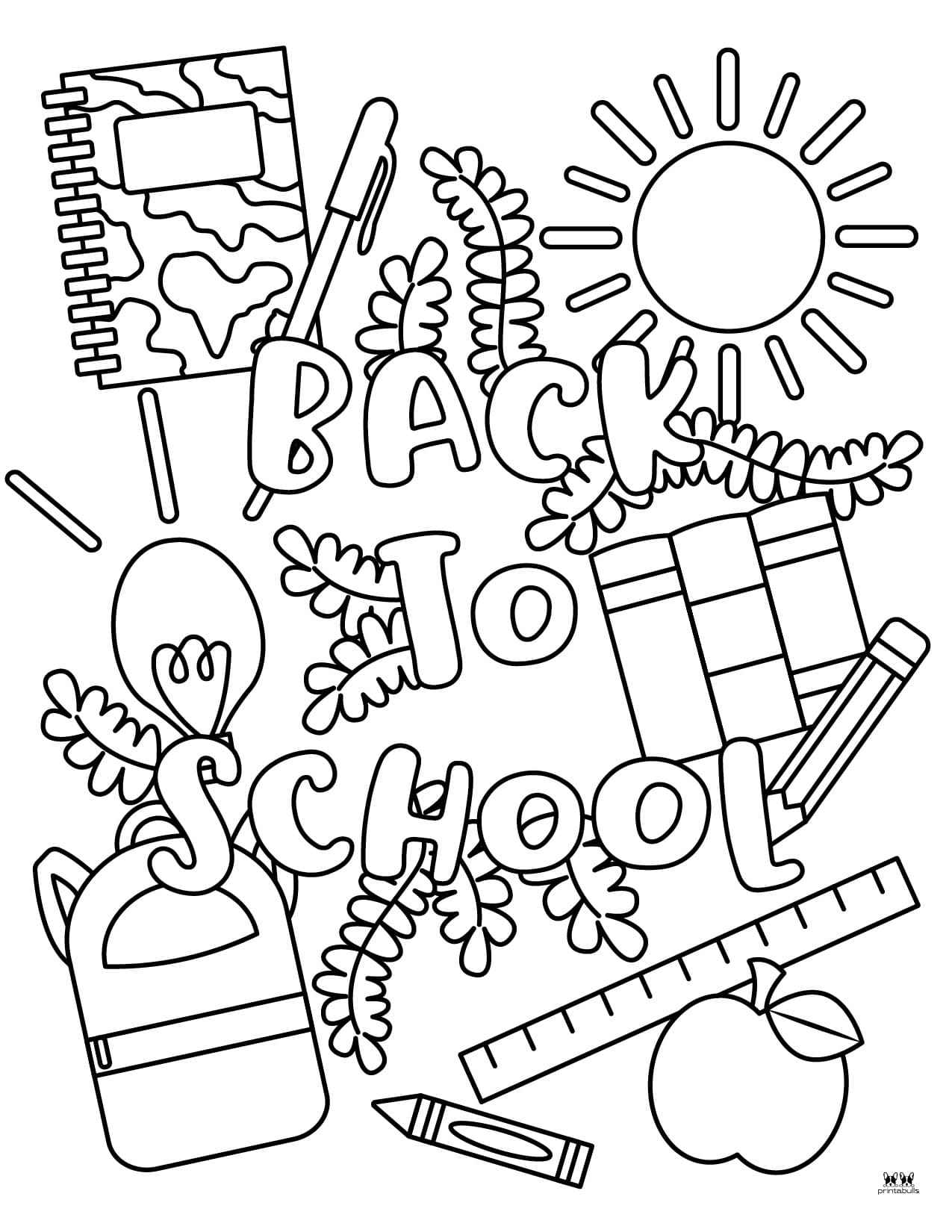 Back To School Coloring Page