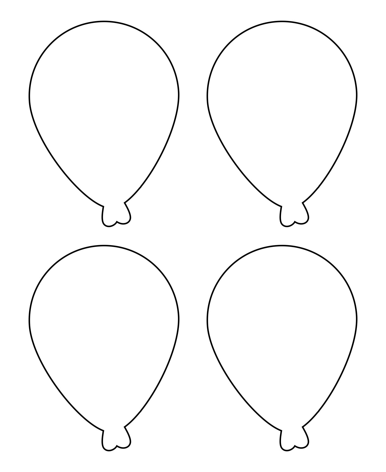 Balloon Template Free Printable