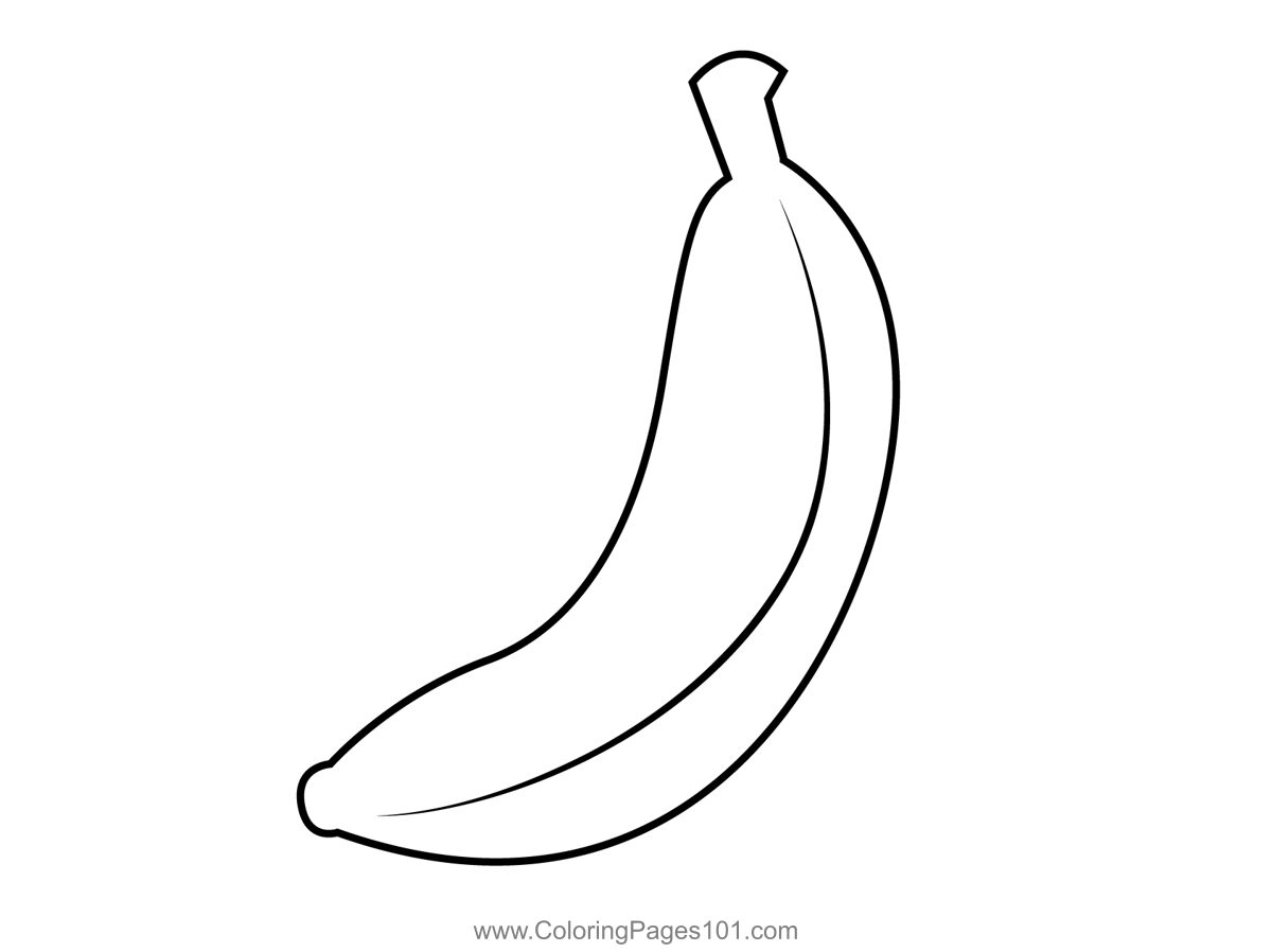 Banana Coloring Pages