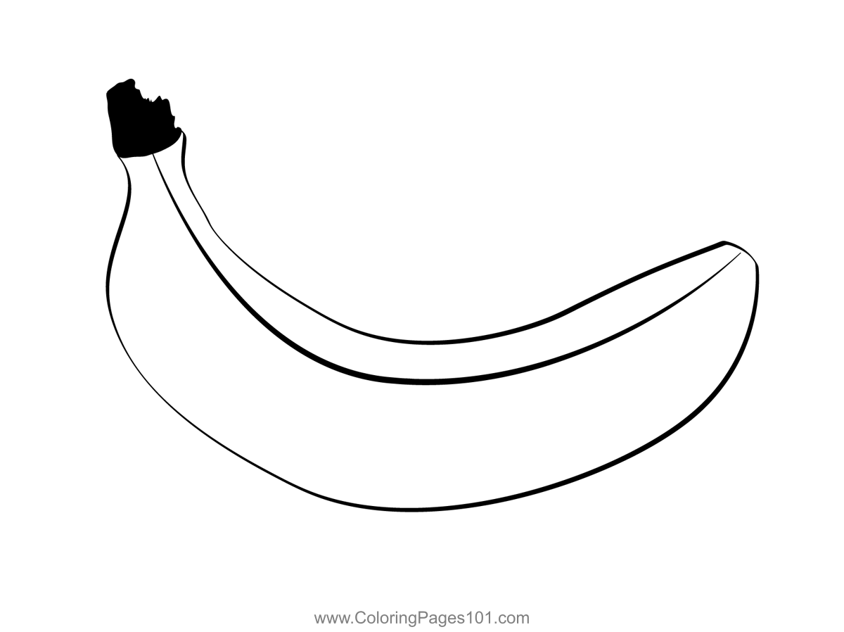 Banana Coloring Page For Kids Free Banana Printable Coloring Pages 