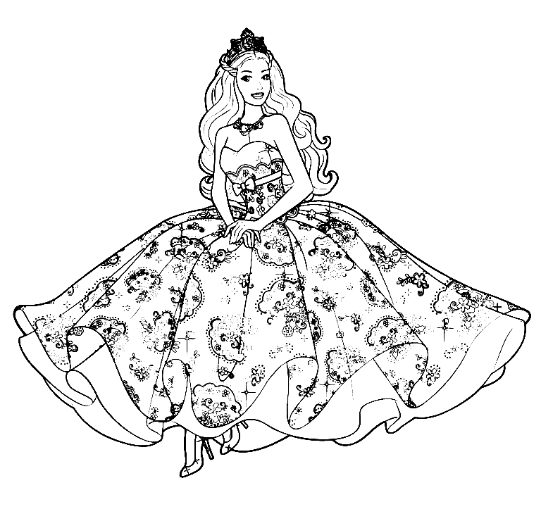 Barbie Images For Colouring Pages Infoupdate