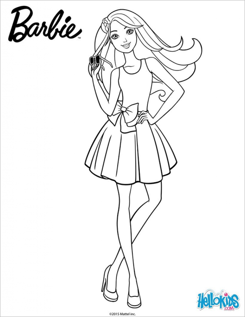 Barbie Free Printable Coloring Pages