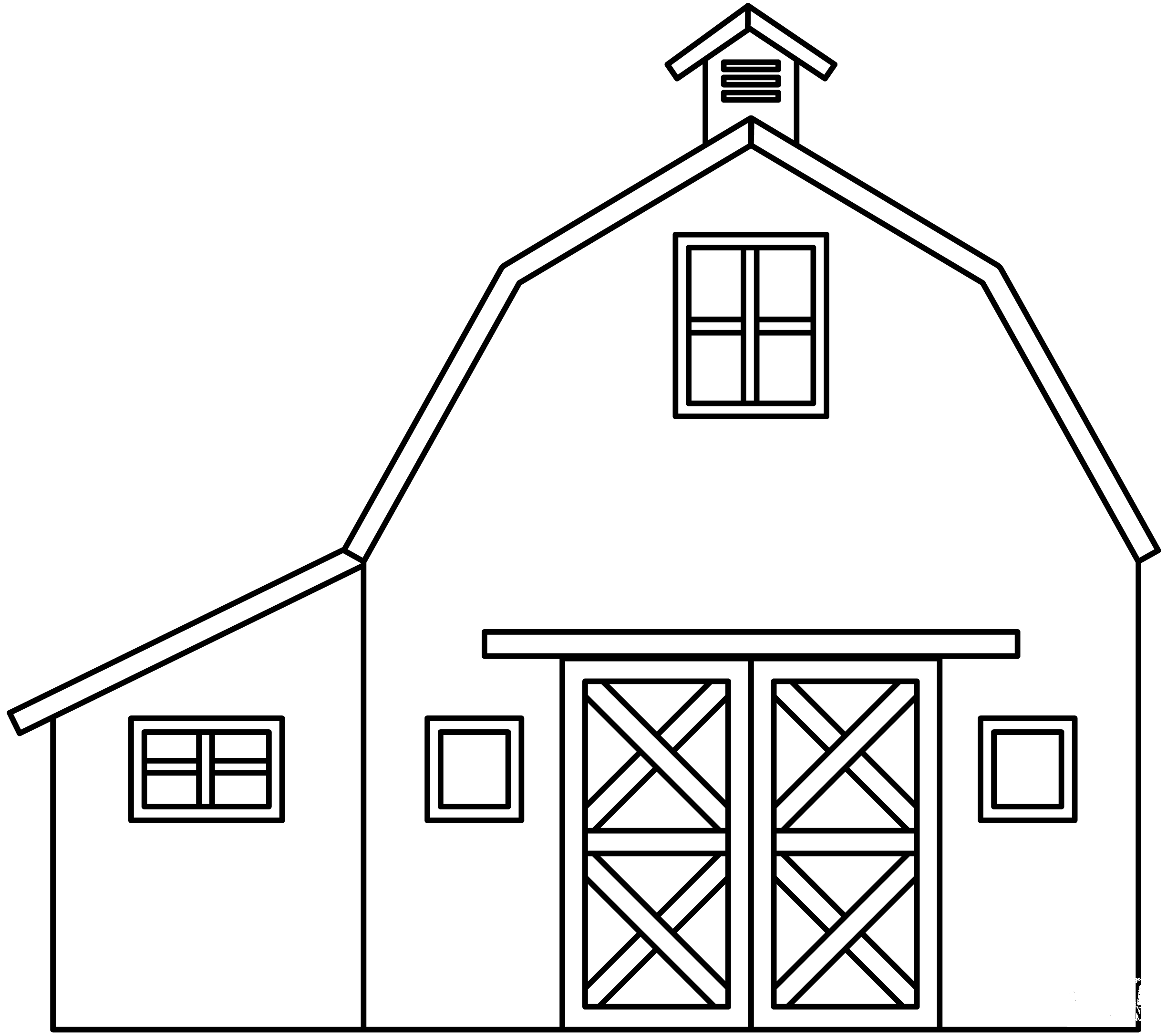 Barn Coloring Page ColouringPages