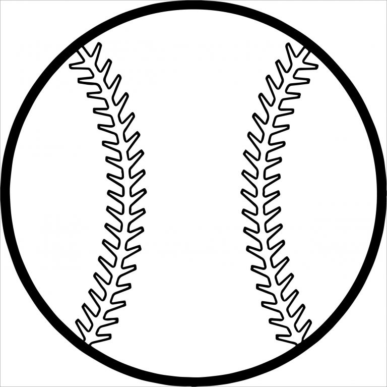 Baseball Ball Coloring Pages ColoringBay