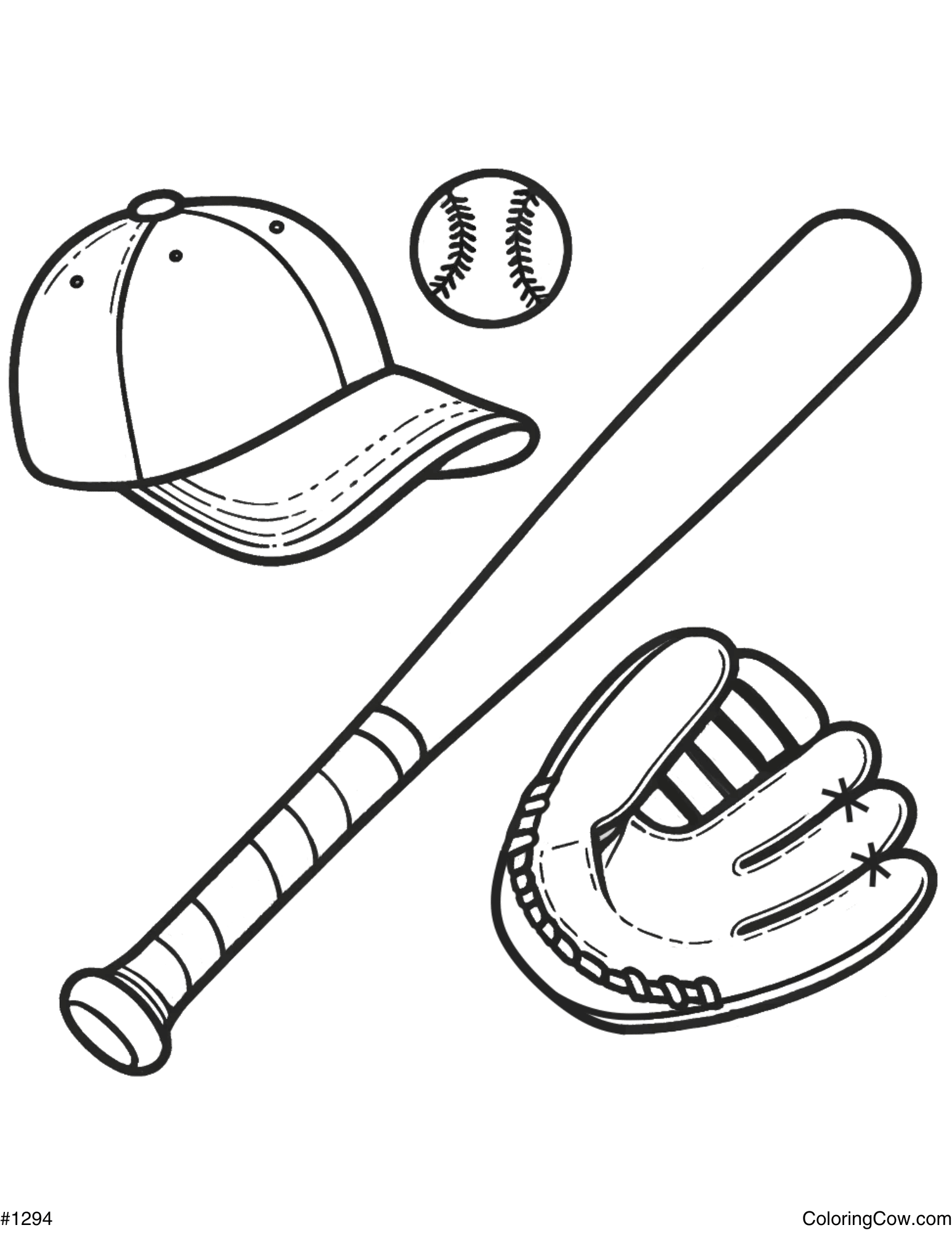 Coloring Pages Baseball