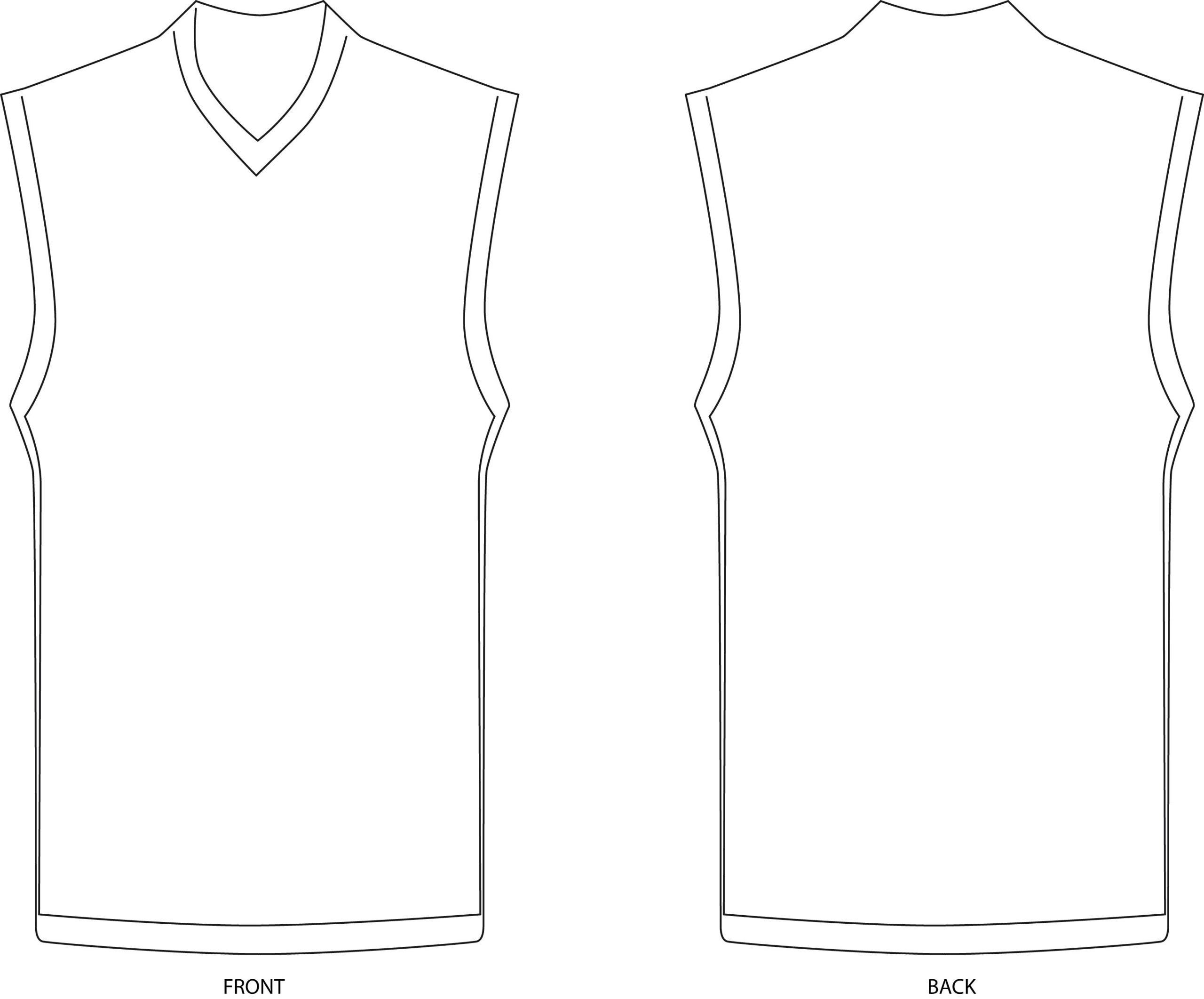 Basketball Jersey Template Cliparts co