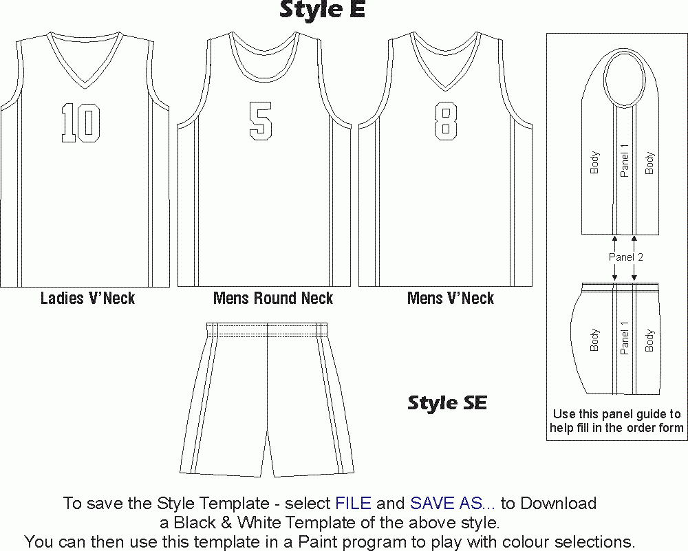 Basketball Jersey Template Cliparts co