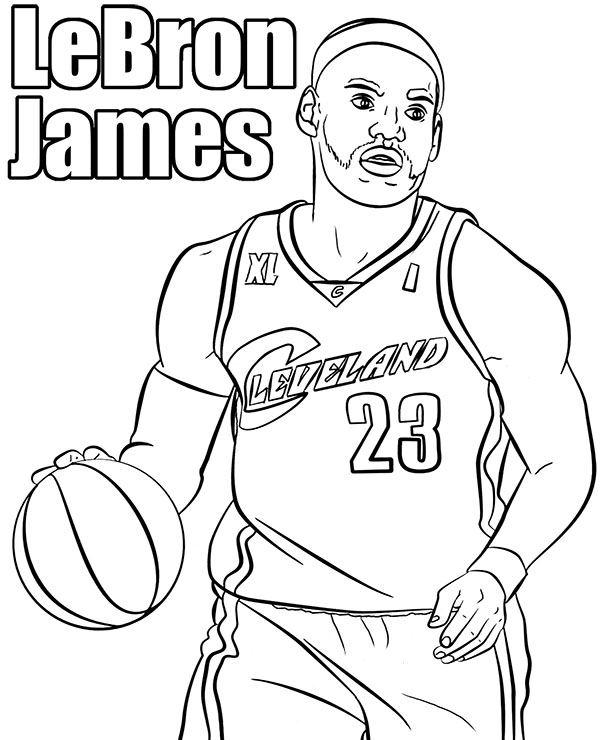 Basketball Players Coloring Pages Free Printable Templates