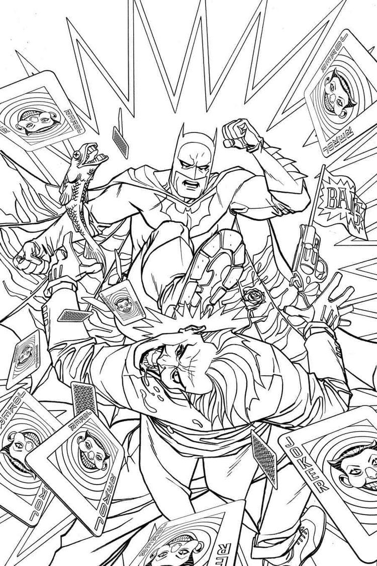 Batman Joker Coloring Pages
