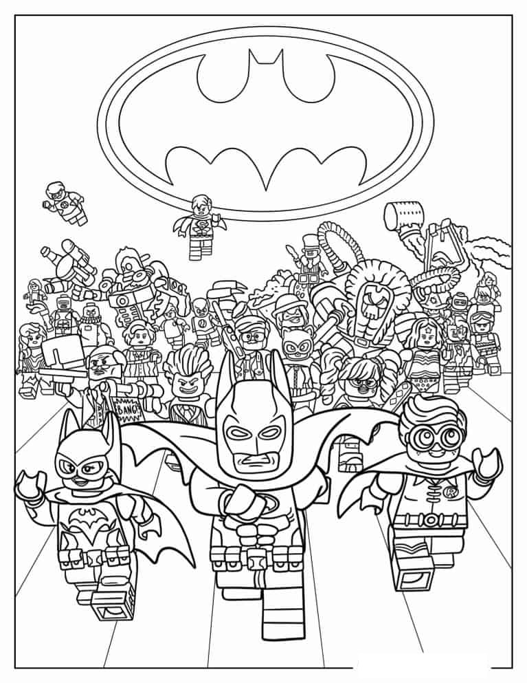 Batman Lego Movie Coloring Pages Coloring Book 
