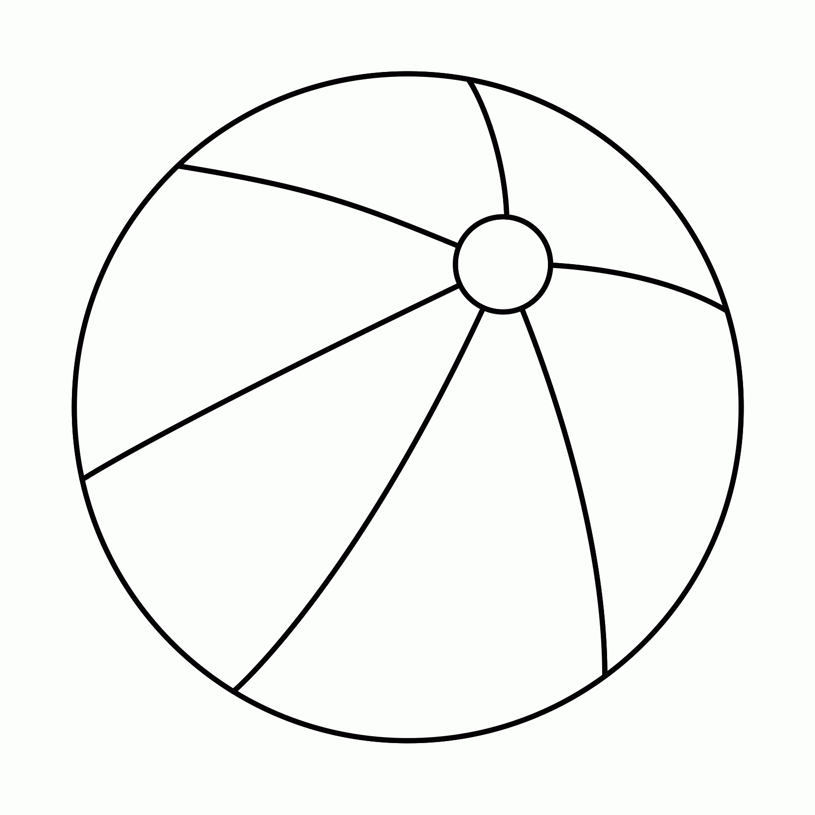 Beach Ball Coloring Pages Cliparts co