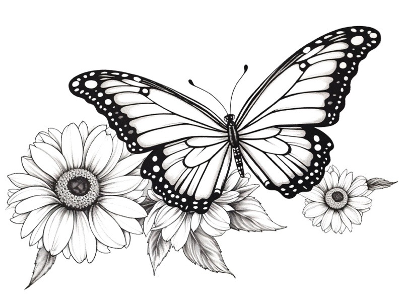 Butterfly Adult Coloring Pages