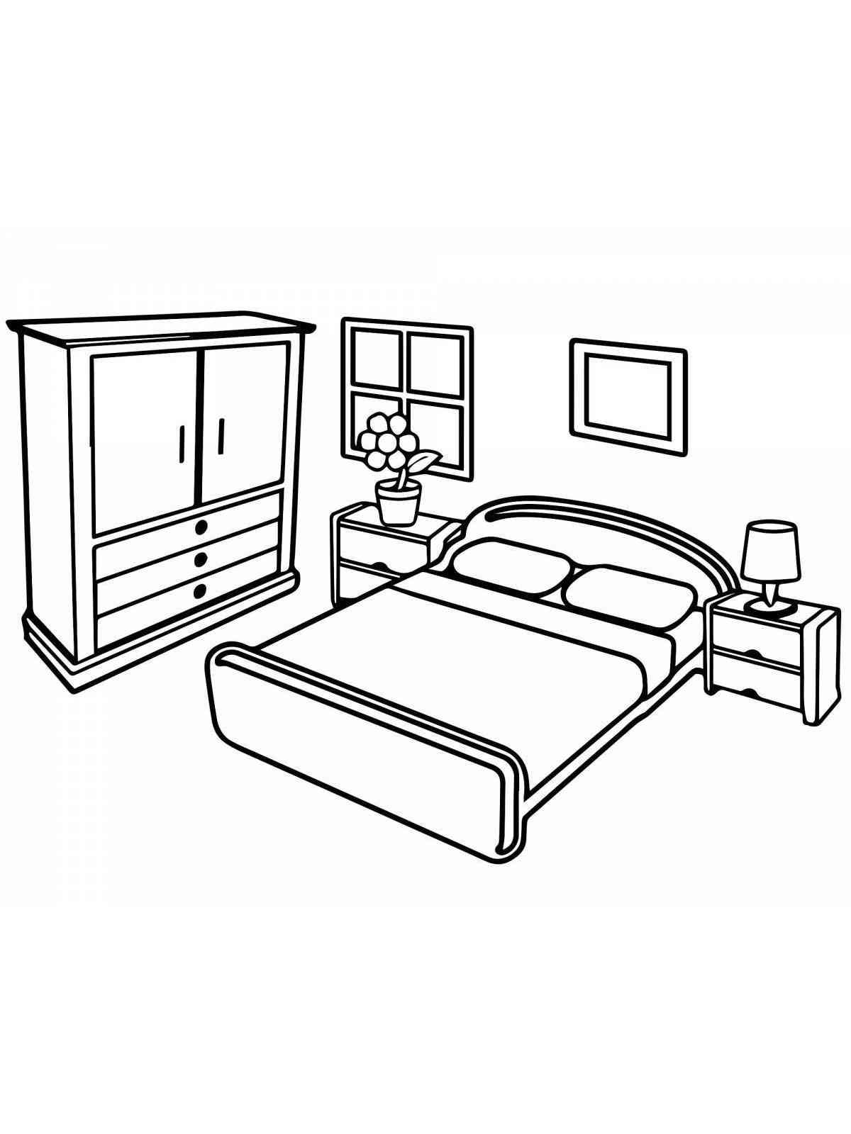 Bedroom Coloring Pages