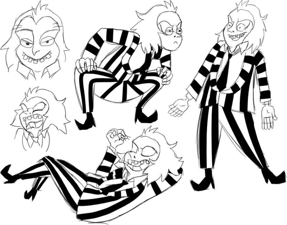 Beetlejuice 7 Coloring Page Free Printable Coloring Pages For Kids