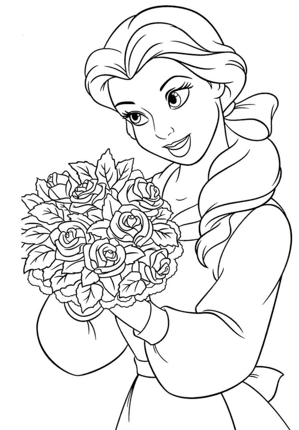 Belle Coloring Pages Printable Coloring Pages FREE