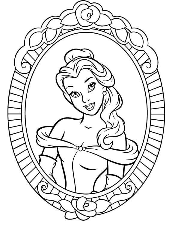Belle Portrait Coloring Page Printable Coloring Pages FREE
