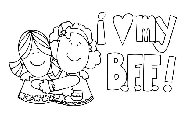 Best Friend Coloring Page And Other Themed Coloring Challenges The 