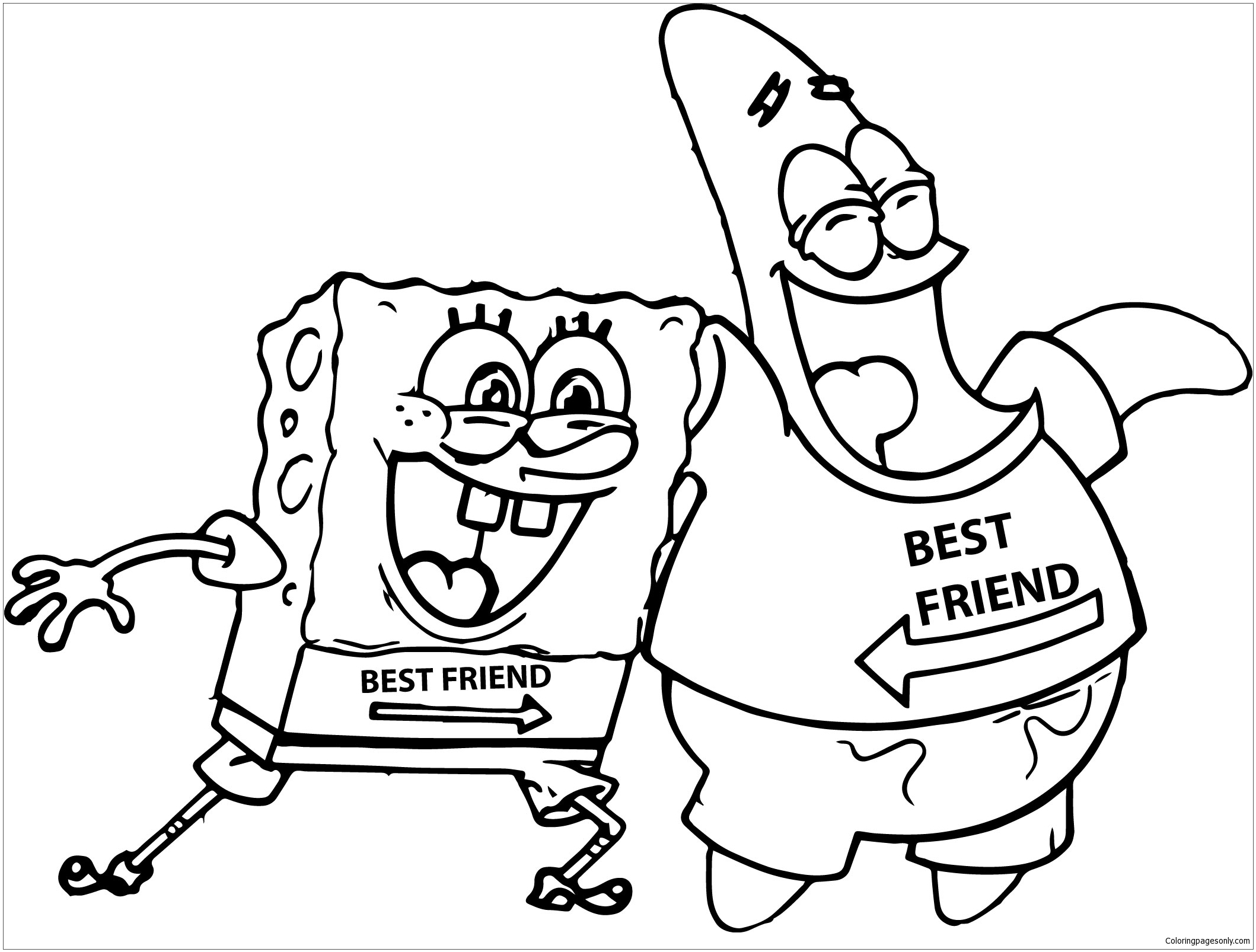 Best Friend Coloring Page Free Printable Coloring Pages