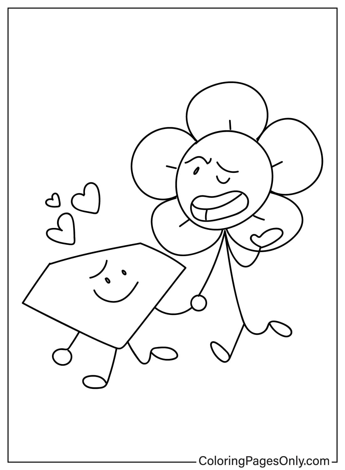BFDI Coloring Pages Coloring Nation