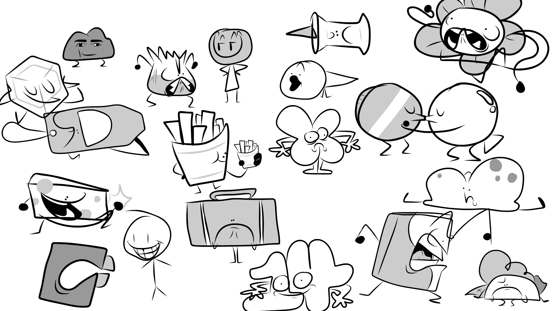 BFDI Coloring Pages Coloring Nation