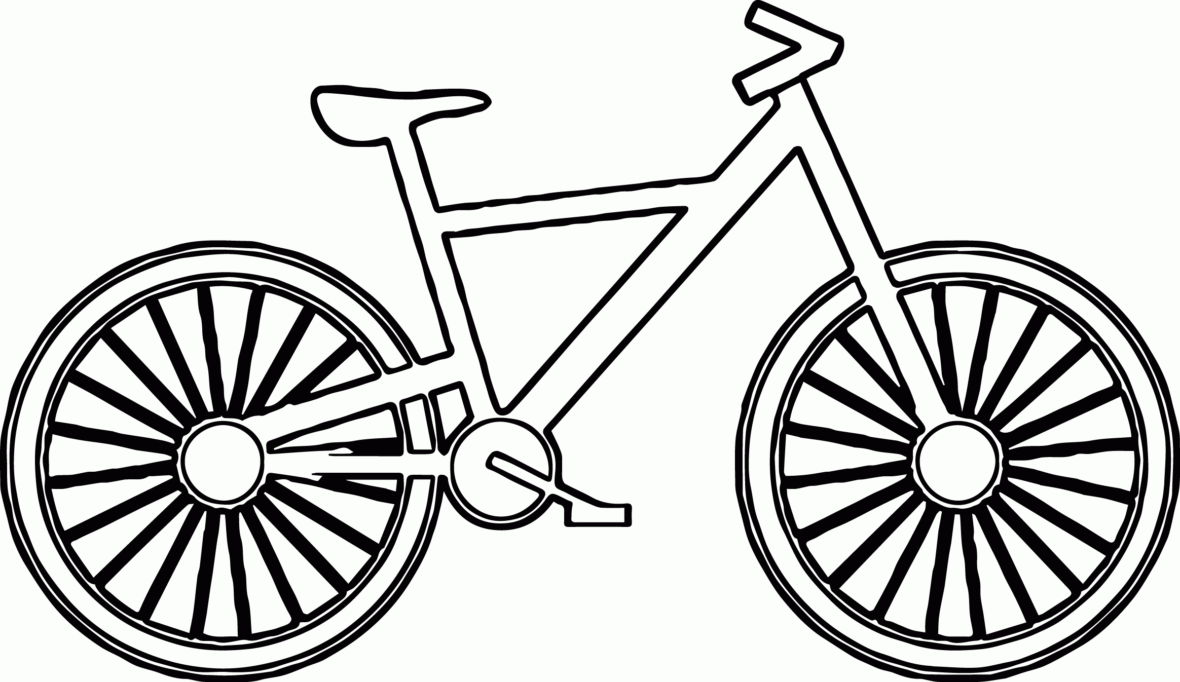 Bicycle Coloring Page Coloring Home