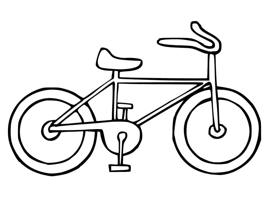 Bicycle Coloring Page