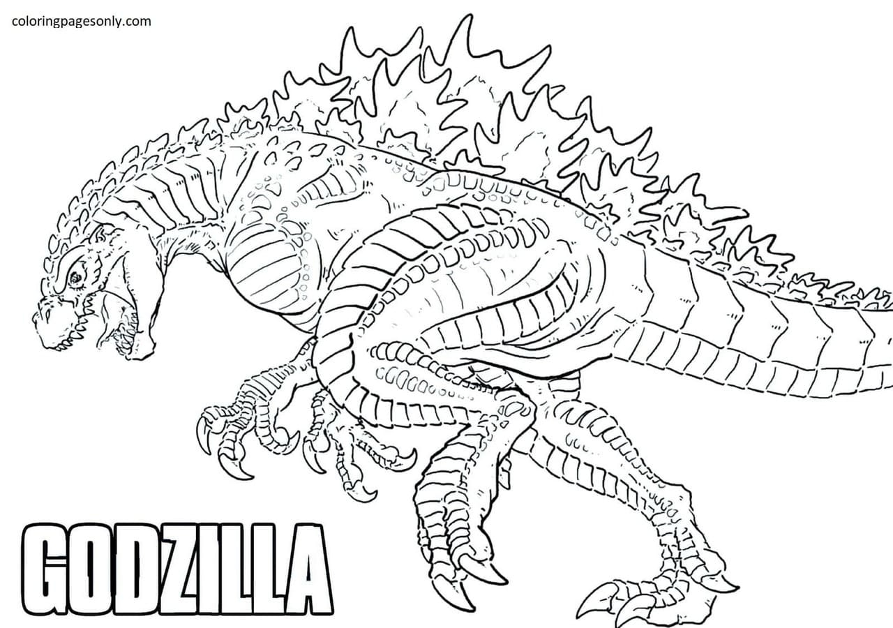 Big Godzilla Coloring Pages Godzilla Coloring Pages Coloring Pages 