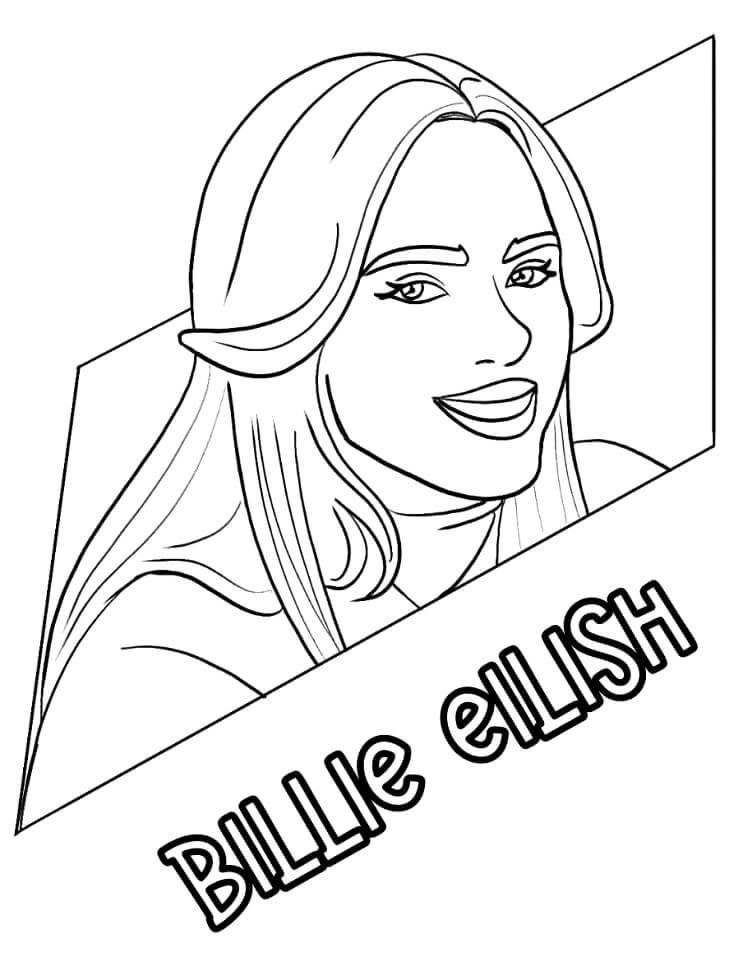 Billie Eilish 9 Coloring Page Free Printable Coloring Pages For Kids