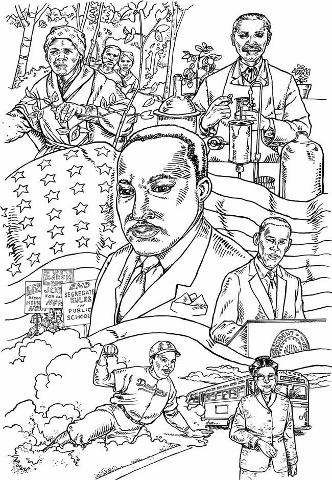 Black History Coloring Pages Free Printable Printable Sight Words List