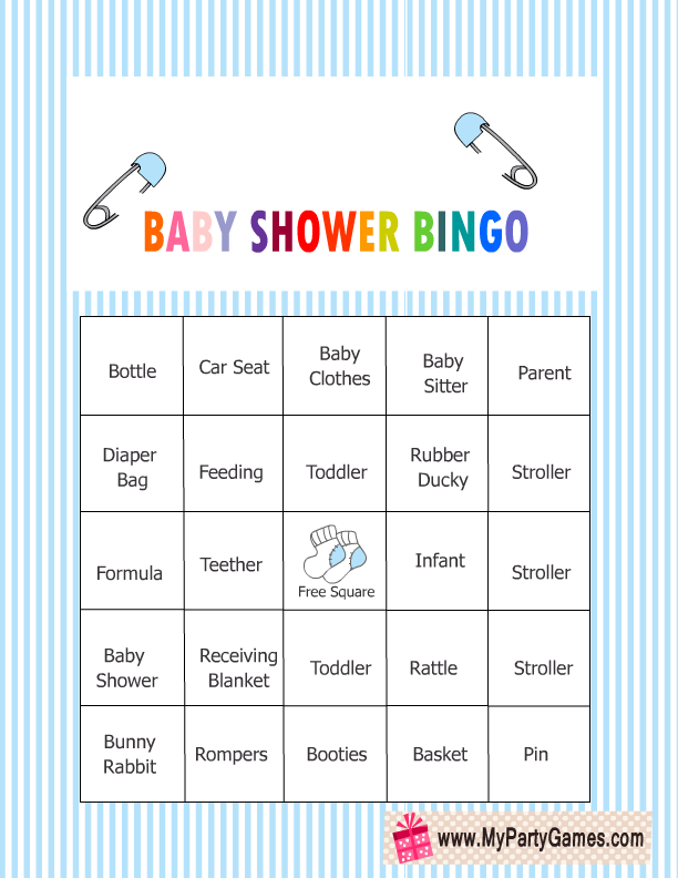 Blank Baby Shower Bingo Cards Printable Free Scopejoa