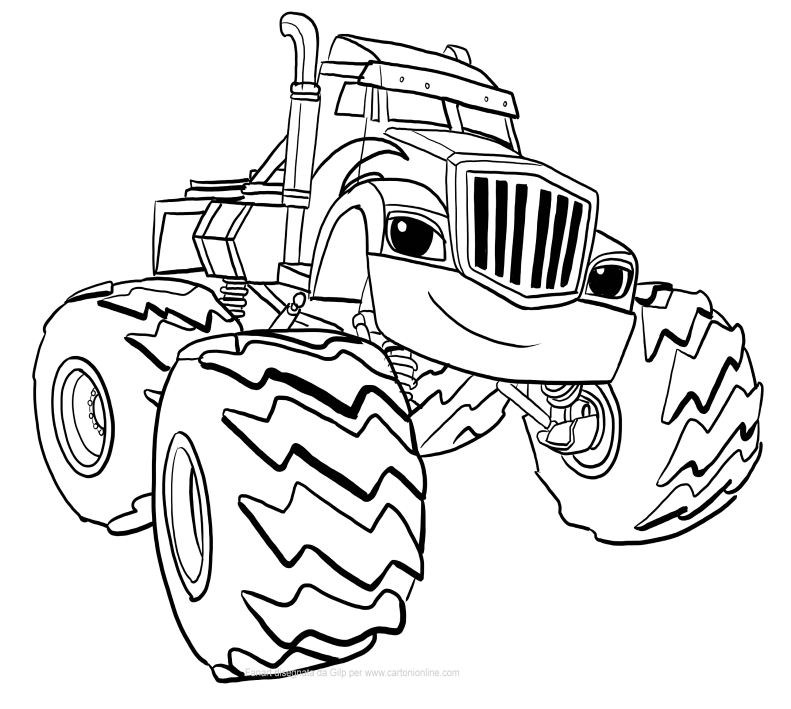 Blaze Monster Machine Coloring Pages At GetDrawings Free Download