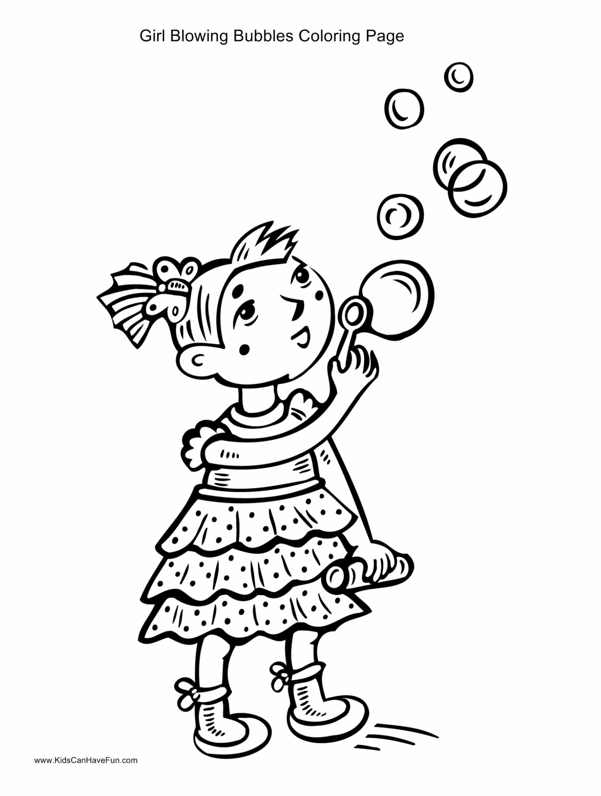 Blowing Bubbles Coloring Pages Coloring Pages