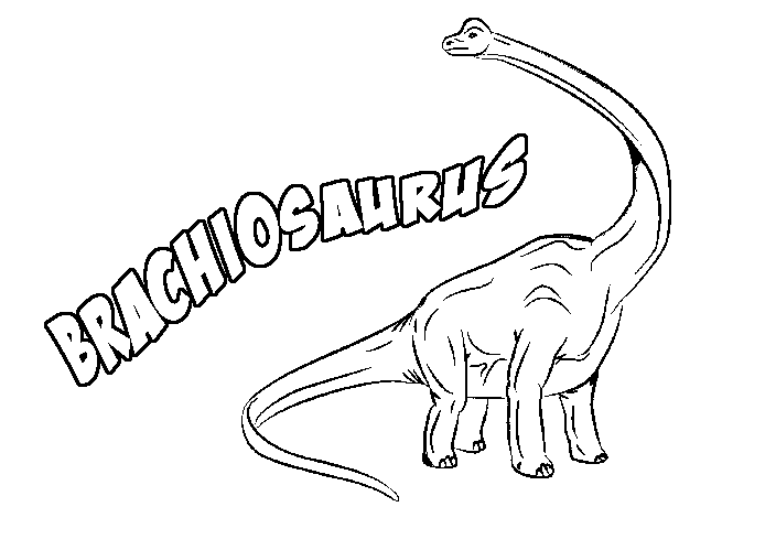 Brachiosaurus coloring page Coloring Page Book