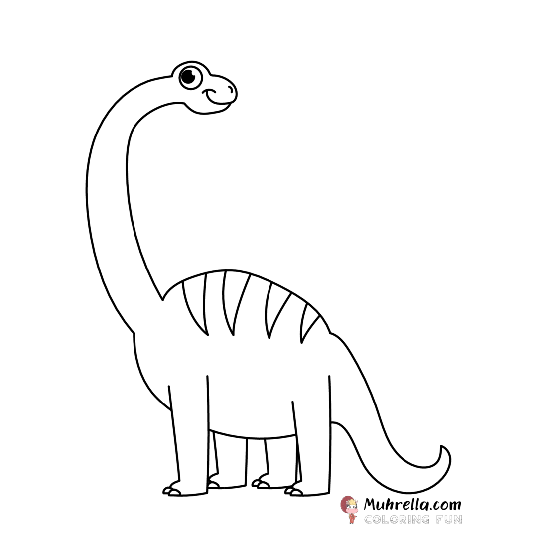 Brachiosaurus Coloring Page