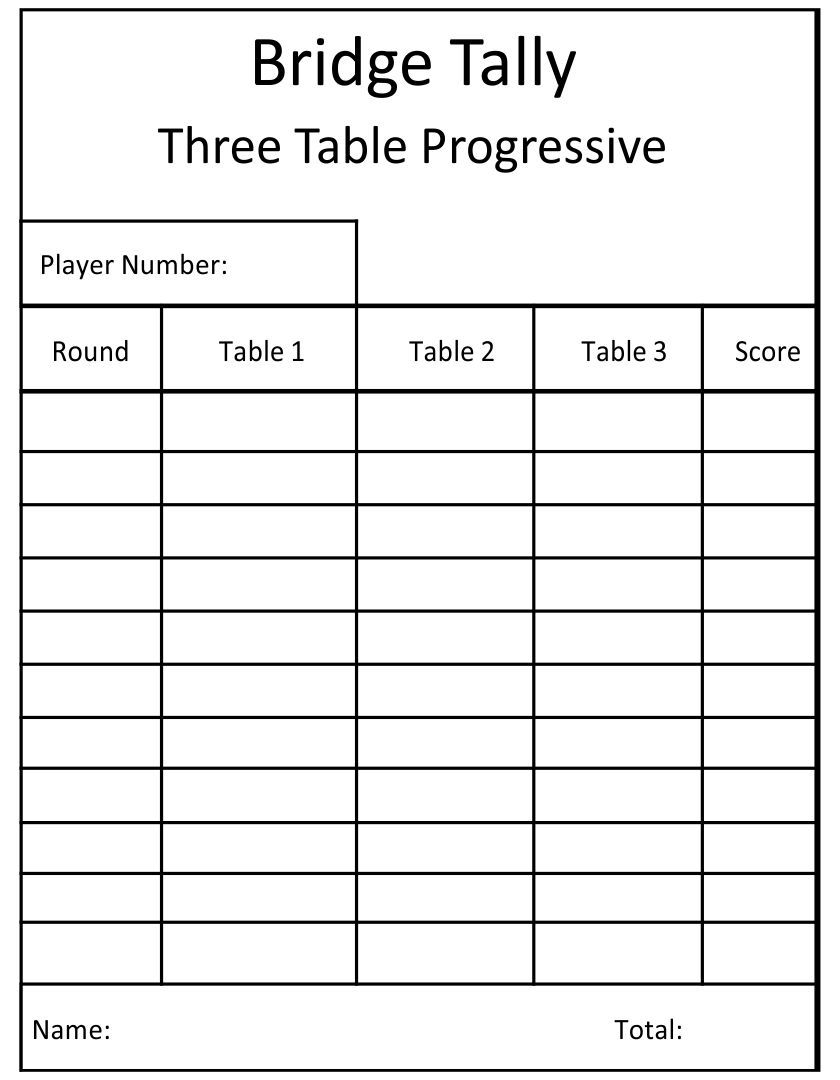 Bridge Tally Cards 10 Free PDF Printables Printablee