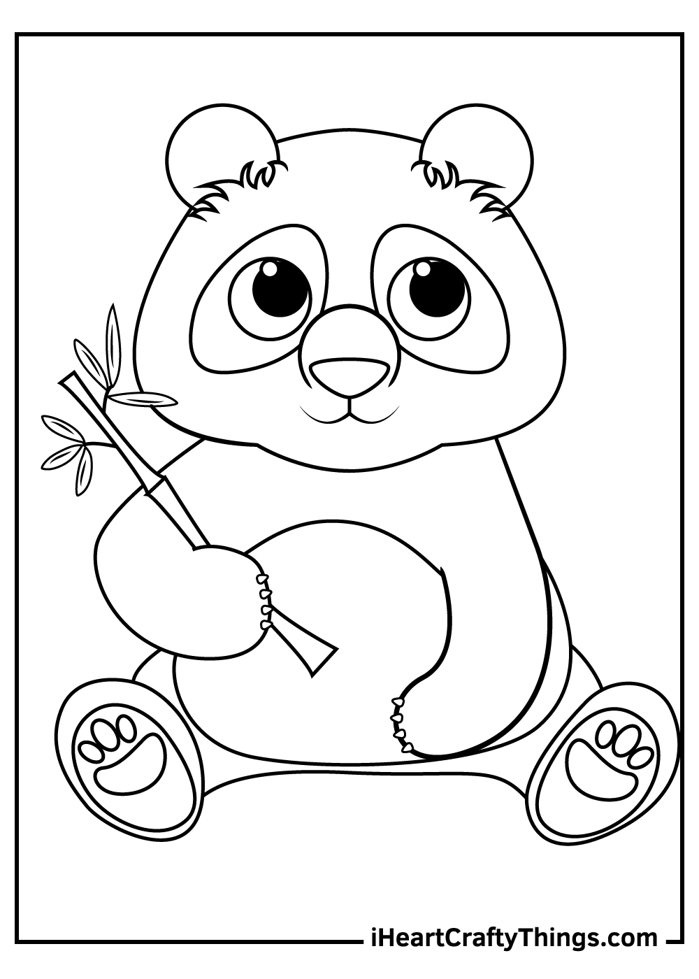 free panda bear coloring pages