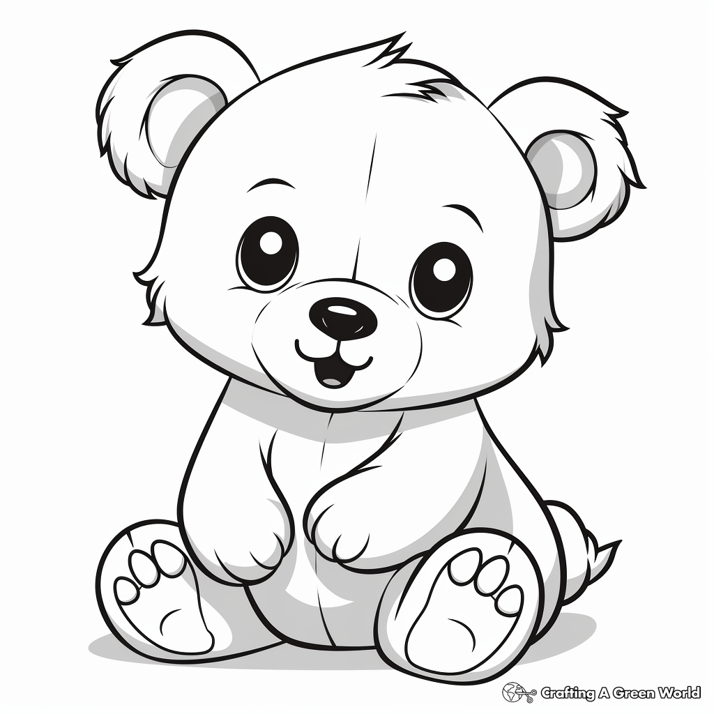 Bring The Forest To Life Brown Bear Color Page Fun