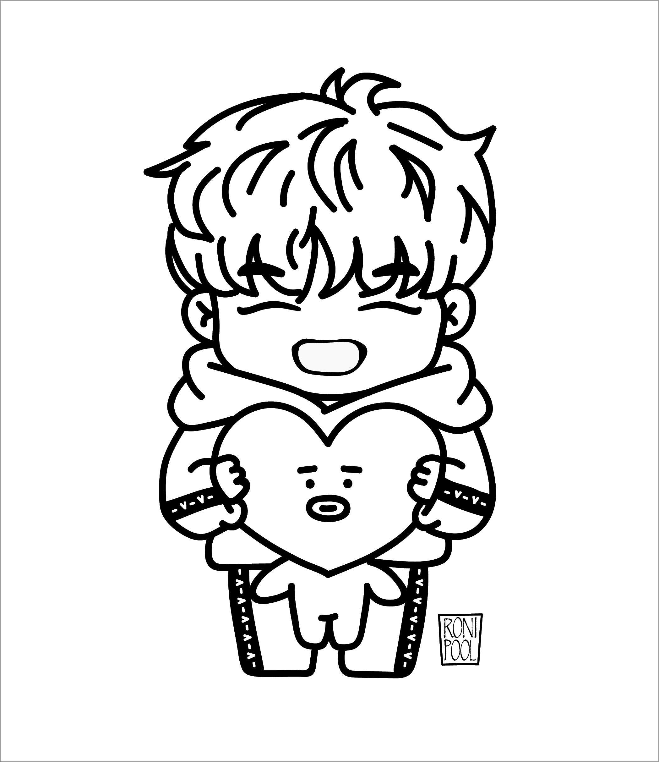 BTS Coloring Pages ColoringBay