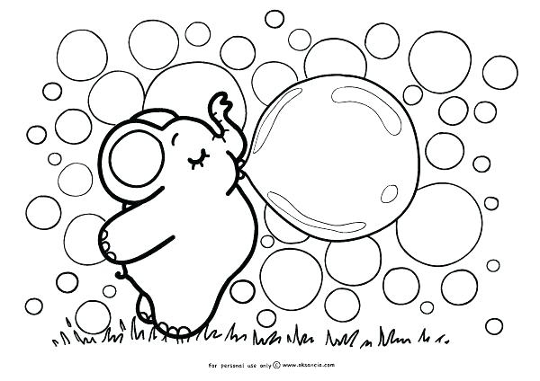 Bubble Gum Coloring Page At GetColorings Free Printable Colorings 