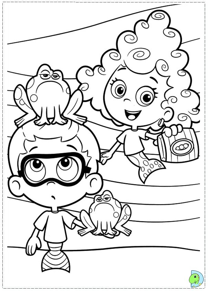 Bubble Guppies Coloring Page DinoKids