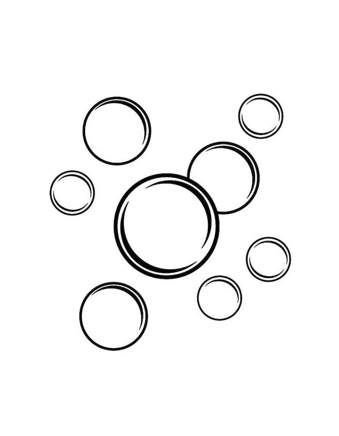 Bubbles Coloring Pages Free Printable PDF 