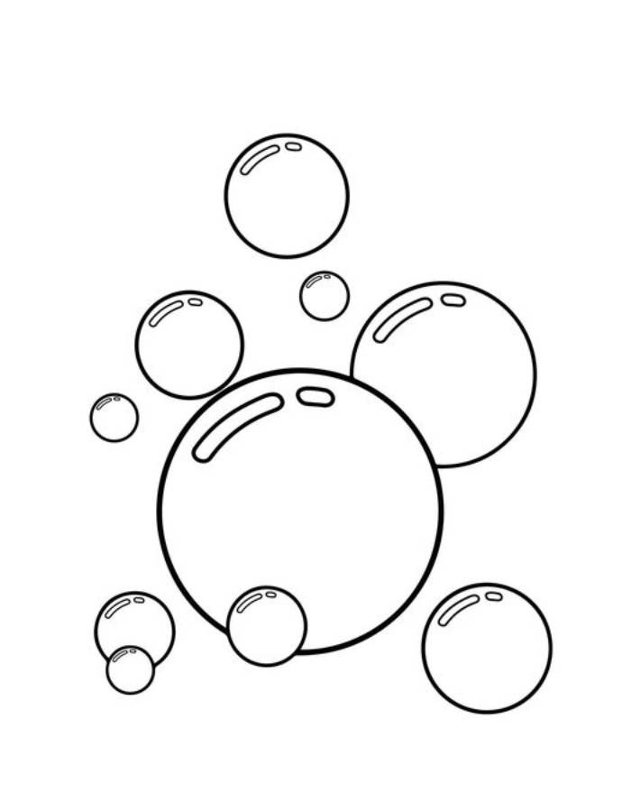 Bubbles Coloring Pages Free Printable PDF 