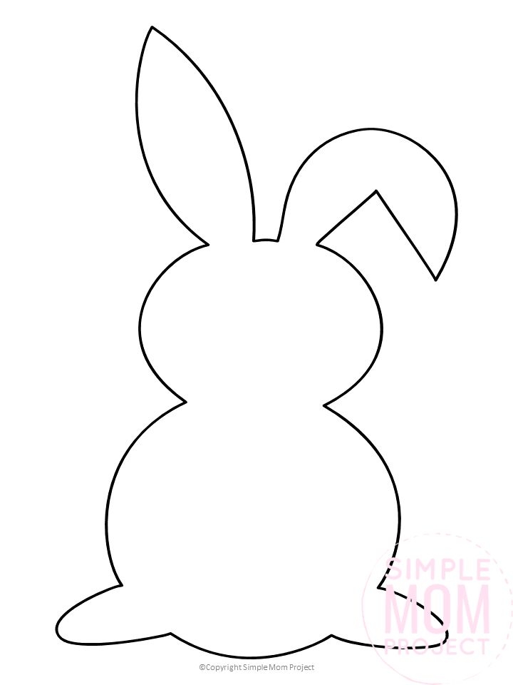 Bunny Rabbit Free Printable Color Page