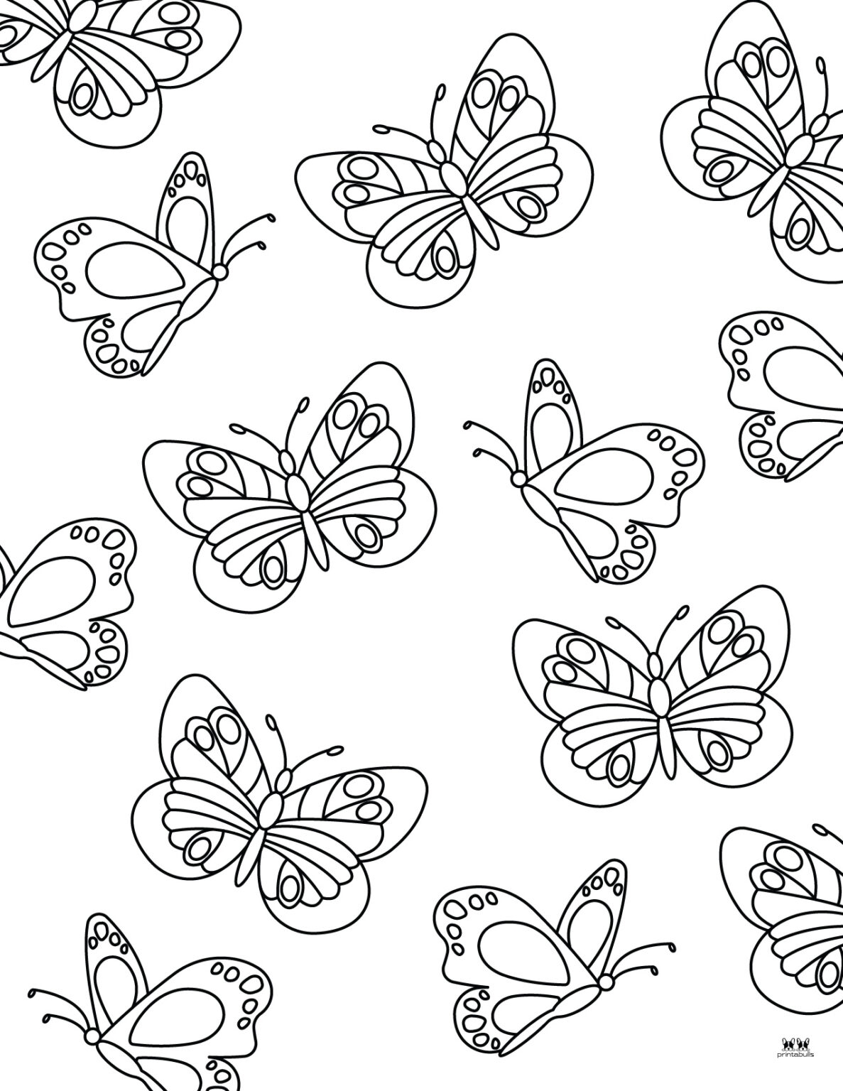 Butterfly Coloring Pages 50 FREE Pages PrintaBulk