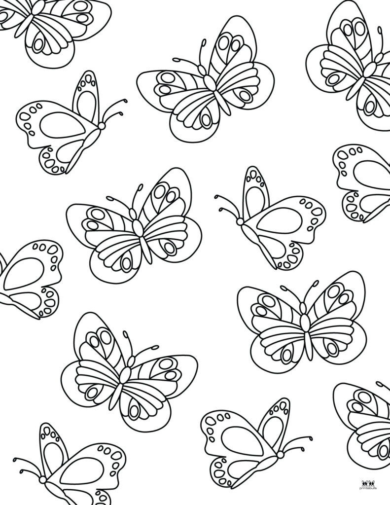 Butterfly Coloring Pages 50 FREE Pages PrintaBulk