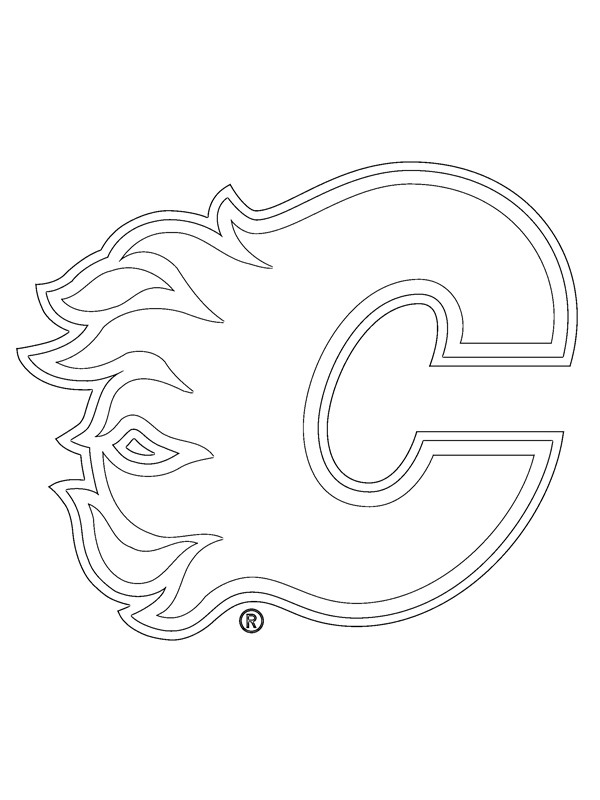 Calgary Flames Coloring Page Funny Coloring Pages
