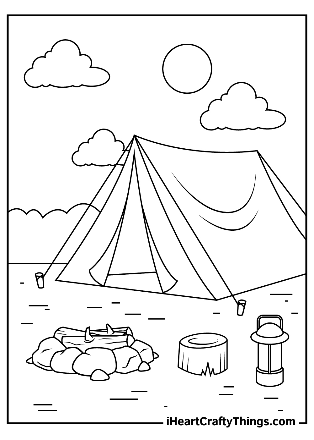 Camping Coloring Pages Camping Coloring Pages Summer Coloring Pages 
